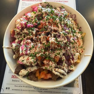 Chicken Shawarma Fries Platter