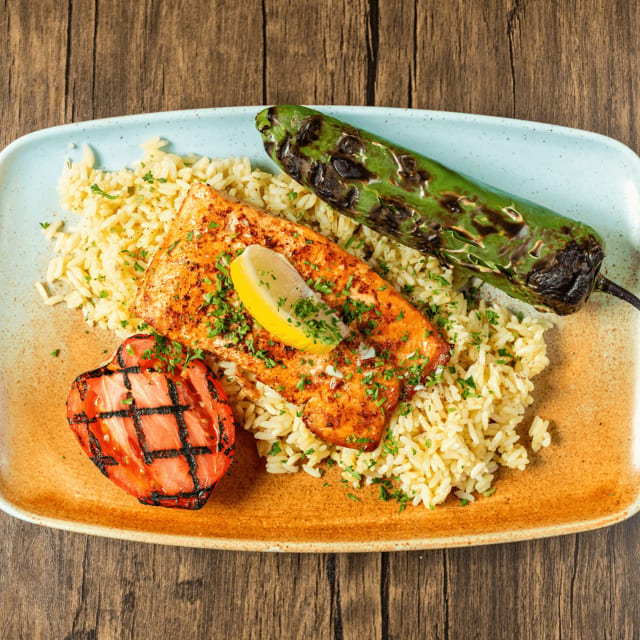 Salmon Filet Platter.