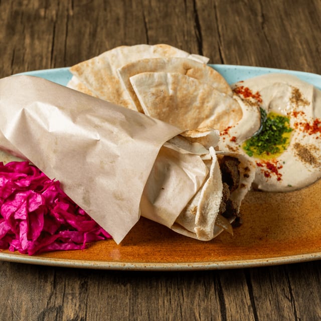 Beef Shawarma Wrap Combo.