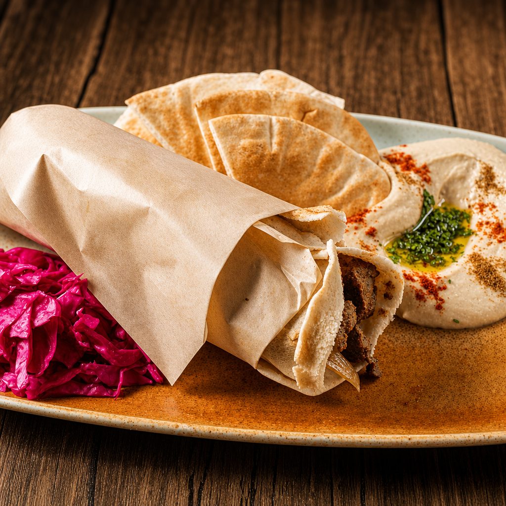 Beef Shawarma Wrap Combo.
