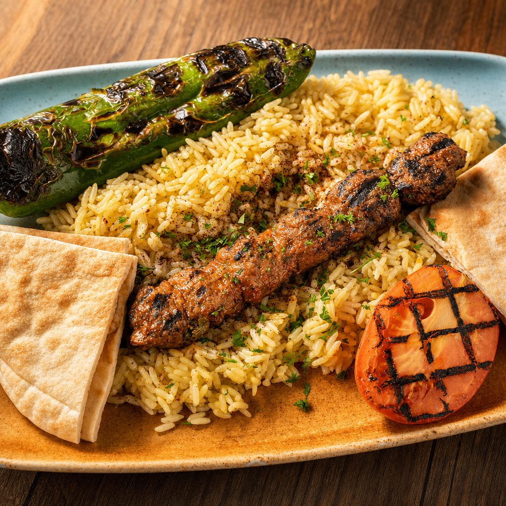 Lule Kebab Platter.
